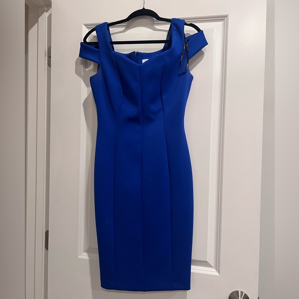 Calvin Klein royal blue dress